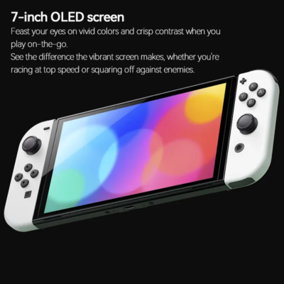 Nintendo Switch OLED Game Console 64GB White / Blue Red Set 7 Inch Touch Screen and 3 Game Modes Famicom - Image 6