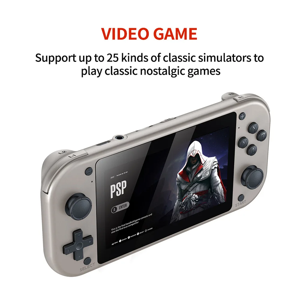 M17 Handheld Video Game Console 64G 128G Open Source Linux System 4.3inch Screen Portable Pocket Video Player Retro Gaming Conso