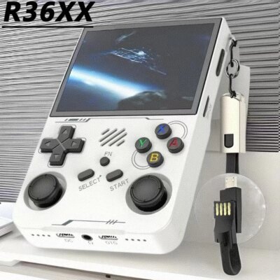 Retro Linux Game Console R36XX Mini Pocket Handheld Game Player 3.5'' IPS Portable Game Consola 128GB