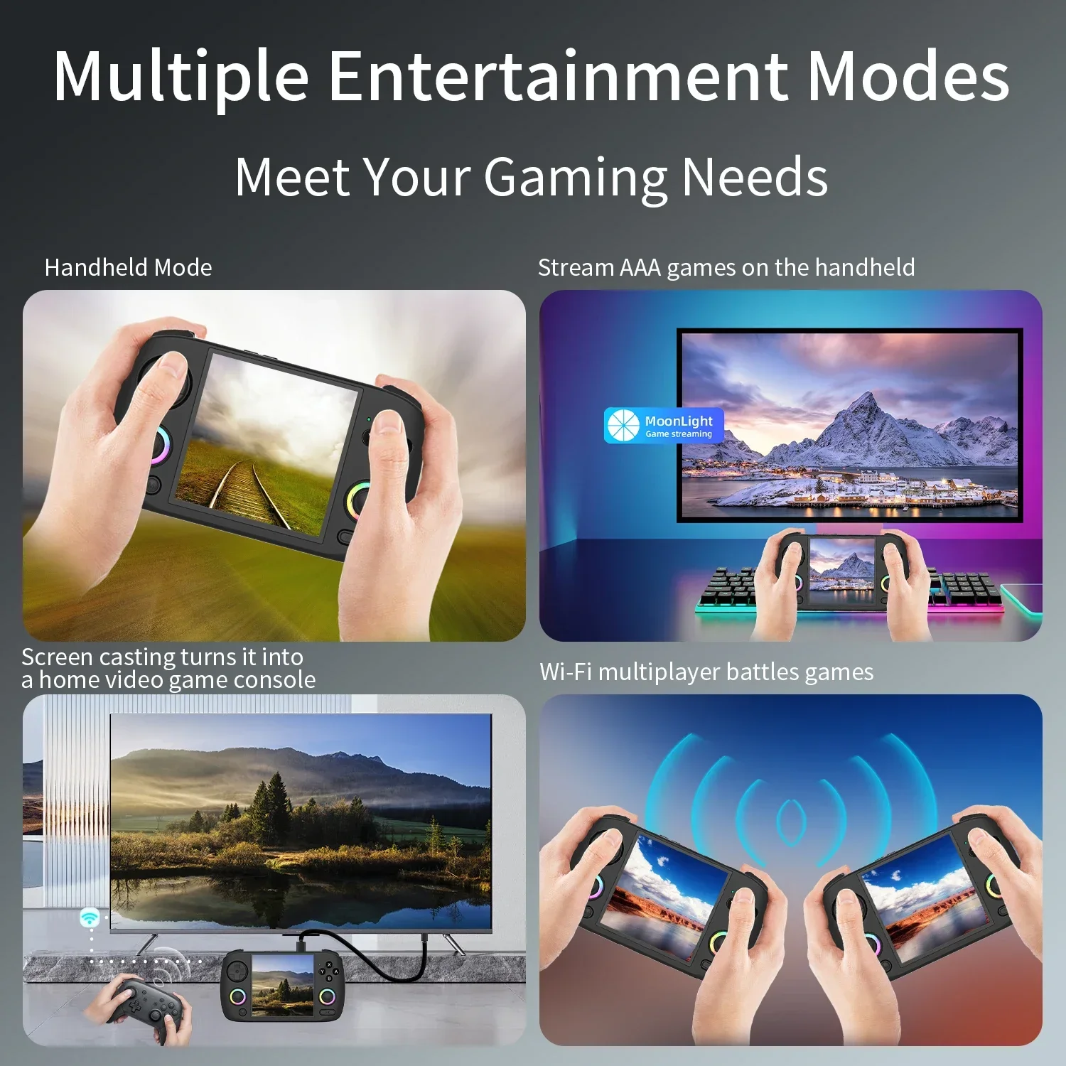 ANBERNIC RG Cube XX Handheld Game Console 3.95 Inch HDMI TV Connect WiFi Pairing Birthday Gift ANBERNIC RG Cube XX Handheld Game Console 3.95 Inch HDMI TV Connect WiFi Pairing Birthday Gift