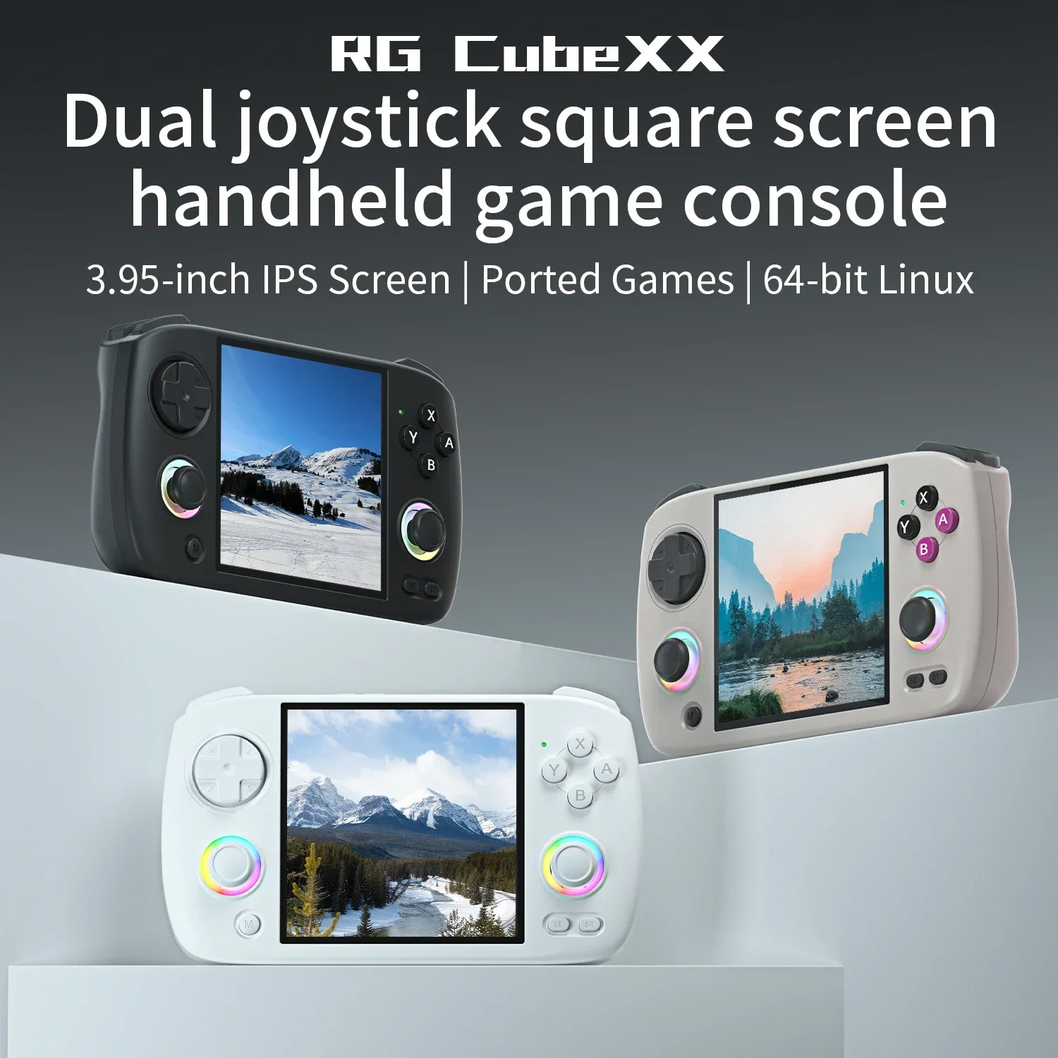 ANBERNIC RG Cube XX Handheld Game Console 3.95 Inch HDMI TV Connect WiFi Pairing Birthday Gift ANBERNIC RG Cube XX Handheld Game Console 3.95 Inch HDMI TV Connect WiFi Pairing Birthday Gift