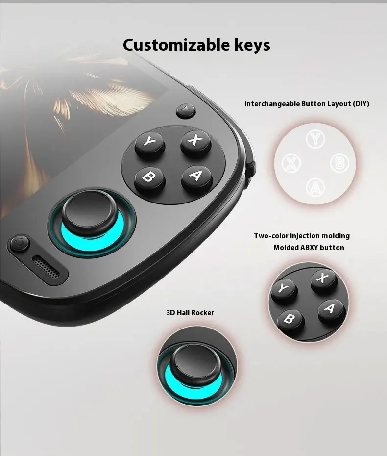Retroid Pocket 5 Handheld Game Console 5 5 Inch Oled HD Screen SD865 5000mAh Android 13 Retro Gaming