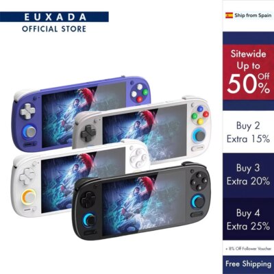 Retroid Pocket 5 Handheld Game Console 5 5 Inch Oled HD Screen SD865 5000mAh Android 13 Retro Gaming