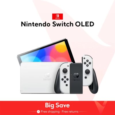 Nintendo Switch OLED Game Console 64GB 7-inch OLED Display