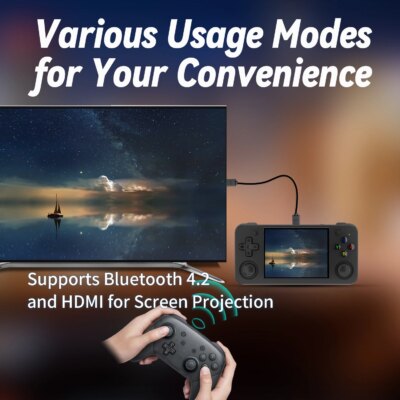 ANBERNIC RG35XX H Handheld Game Console Linux 3.5 inch IPS Screen H700 Retro Video Games Player 3300mAh 64G 5528 Classic Games - Image 5