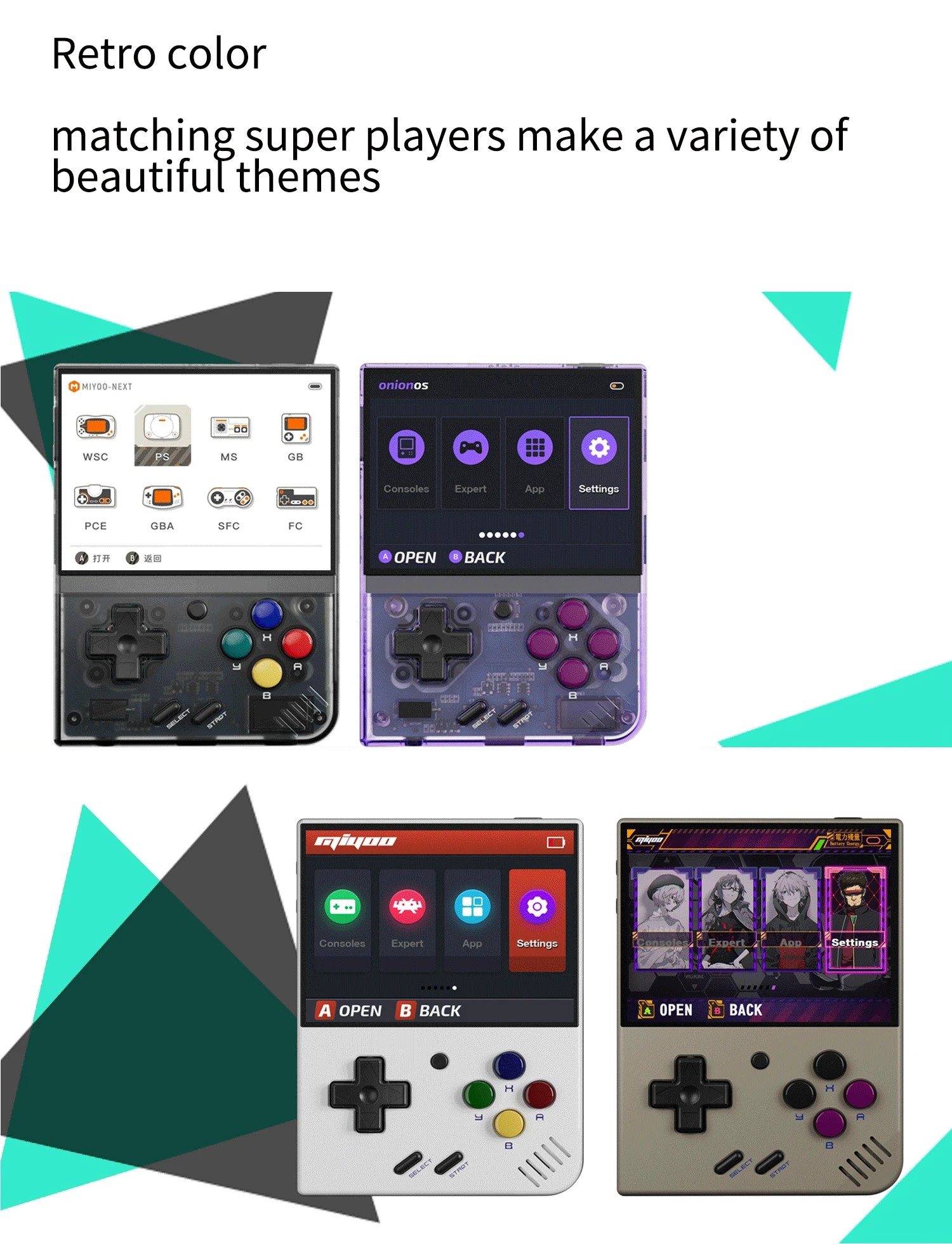 MIYOO Mini Plus Portable Retro Handheld Game Console 3.5-inch IPS HD Screen Children's Gift Linux System Classic Gaming Emulator