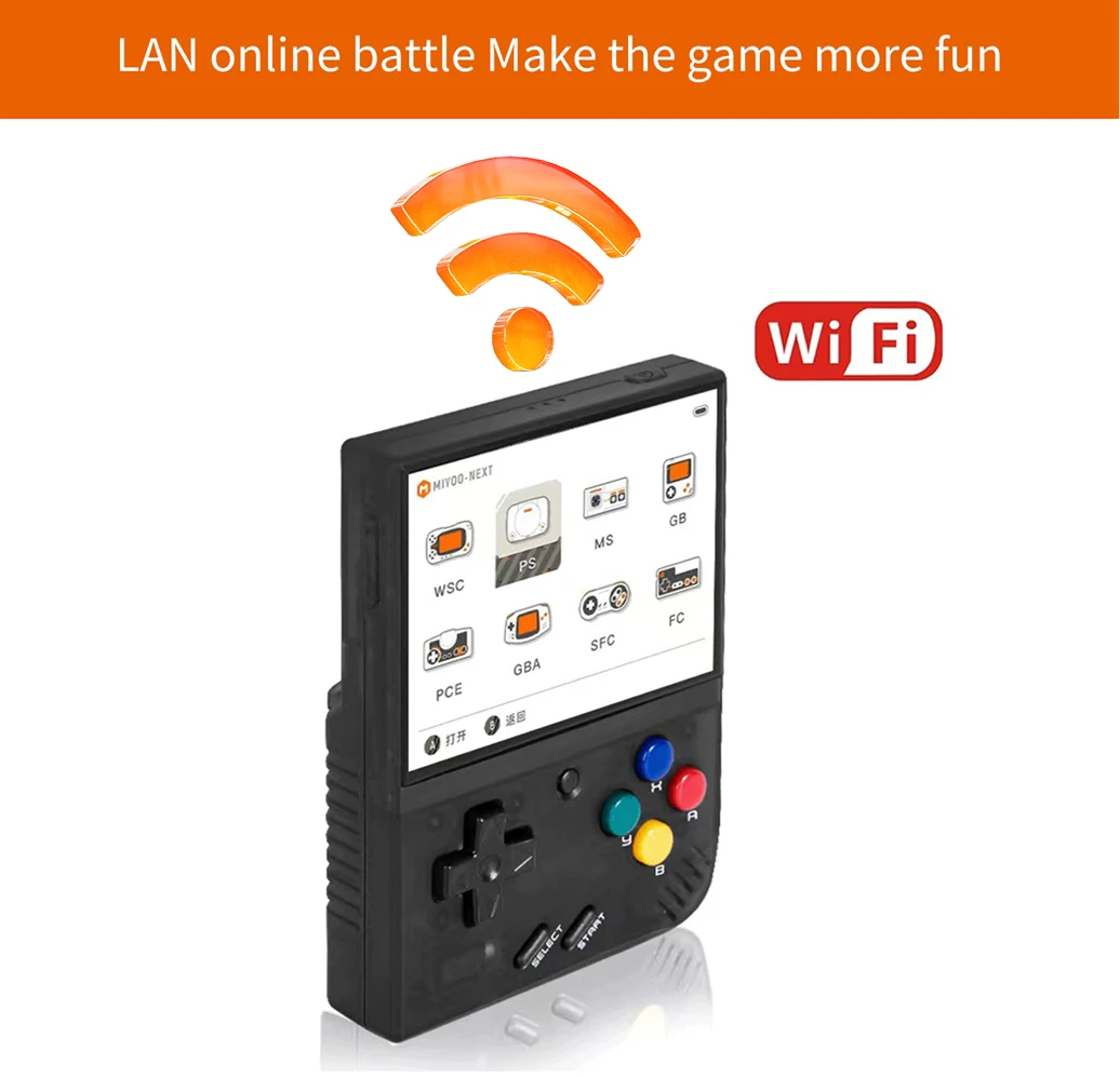 MIYOO Mini Plus Portable Retro Handheld Game Console 3.5-inch IPS HD Screen Children's Gift Linux System Classic Gaming Emulator