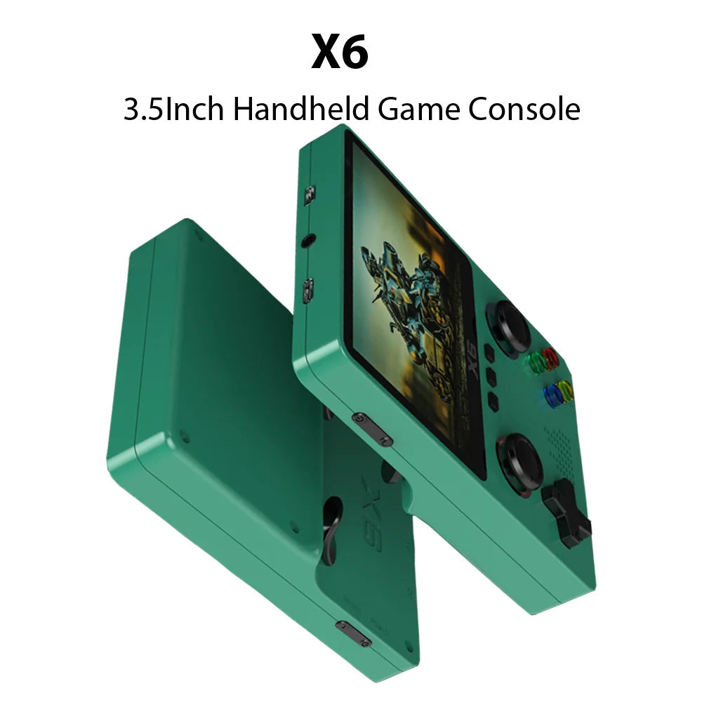 D007 Plus/ X6 3.5 Inch IPS Screen Handheld Game Players Dual Joystick 10000+ Game Retro Devices Portable Game Consoles