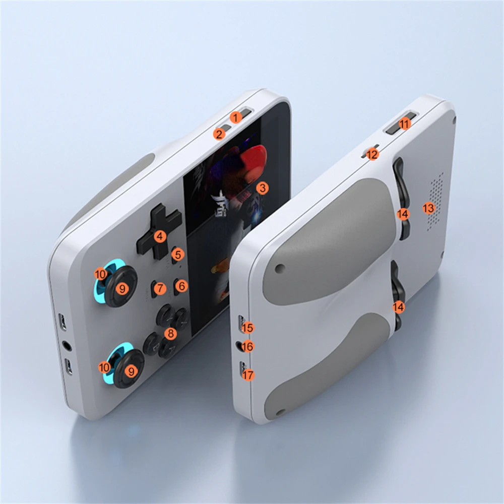 D007 Plus/ X6 3.5 Inch IPS Screen Handheld Game Players Dual Joystick 10000+ Game Retro Devices Portable Game Consoles