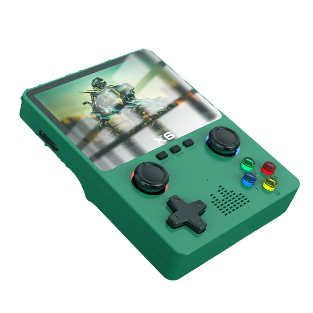 D007 Plus/ X6 3.5 Inch IPS Screen Handheld Game Players Dual Joystick 10000+ Game Retro Devices Portable Game Consoles