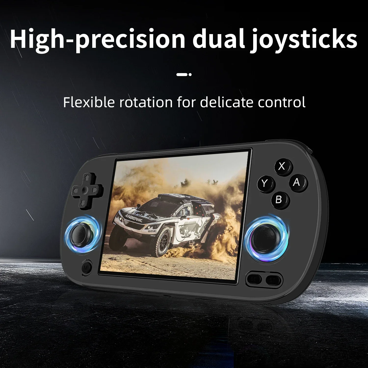 ANBERNIC RG40XX H Handheld Game Console 4'' Screen Linux System Joystick RGB Lighting Effect RG40XXH Video Player Smartpro Gifts