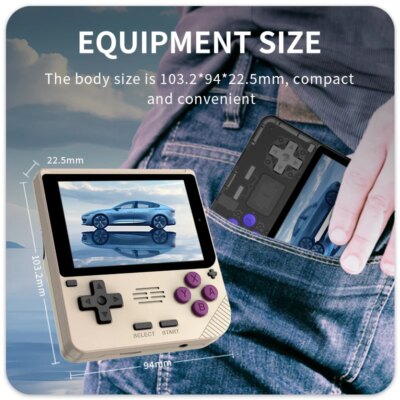 New POWKIDDY V10 Handheld Game Console 3.5 Inch 480*320 IPS OCA Full Screen Retro Opendinglinux Handhelds Cheap Children's Gifts - Image 3