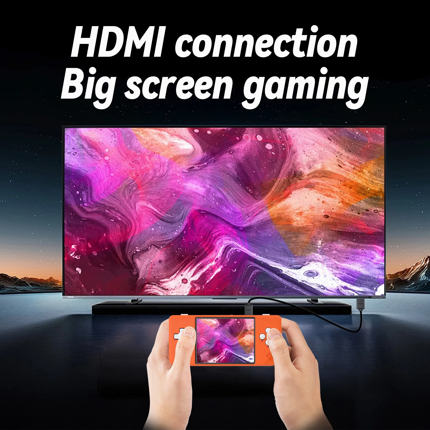 ANBERNIC RG28XX Handheld Game Console 2.83-inch 640*480 IPS Screen Linux System 3100mAh Support TV-HDMI-Output 64G 5000+ Games
