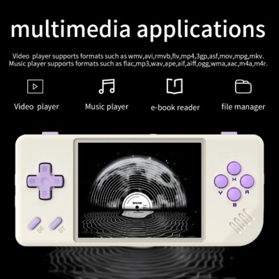 ANBERNIC RG28XX Handheld Game Console 2.83-inch 640*480 IPS Screen Linux System 3100mAh Support TV-HDMI-Output 64G 5000+ Games - Image 4