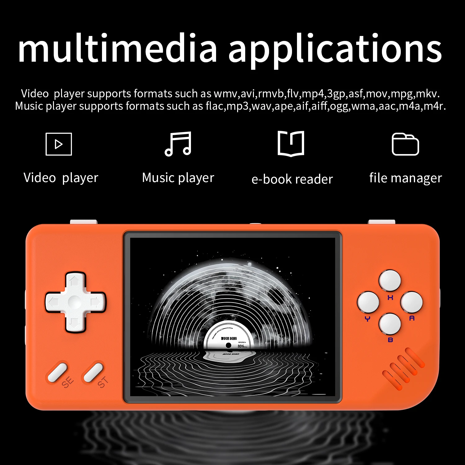 ANBERNIC RG28XX Handheld Game Console 2.83-inch 640*480 IPS Screen Linux System 3100mAh Support TV-HDMI-Output 64G 5000+ Games