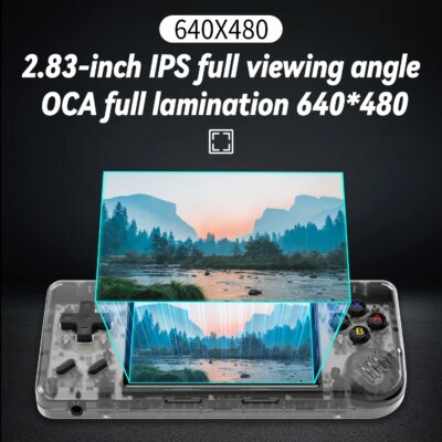 ANBERNIC RG28XX Handheld Game Console 2.83-inch 640*480 IPS Screen Linux System 3100mAh Support TV-HDMI-Output 64G 5000+ Games - Image 2