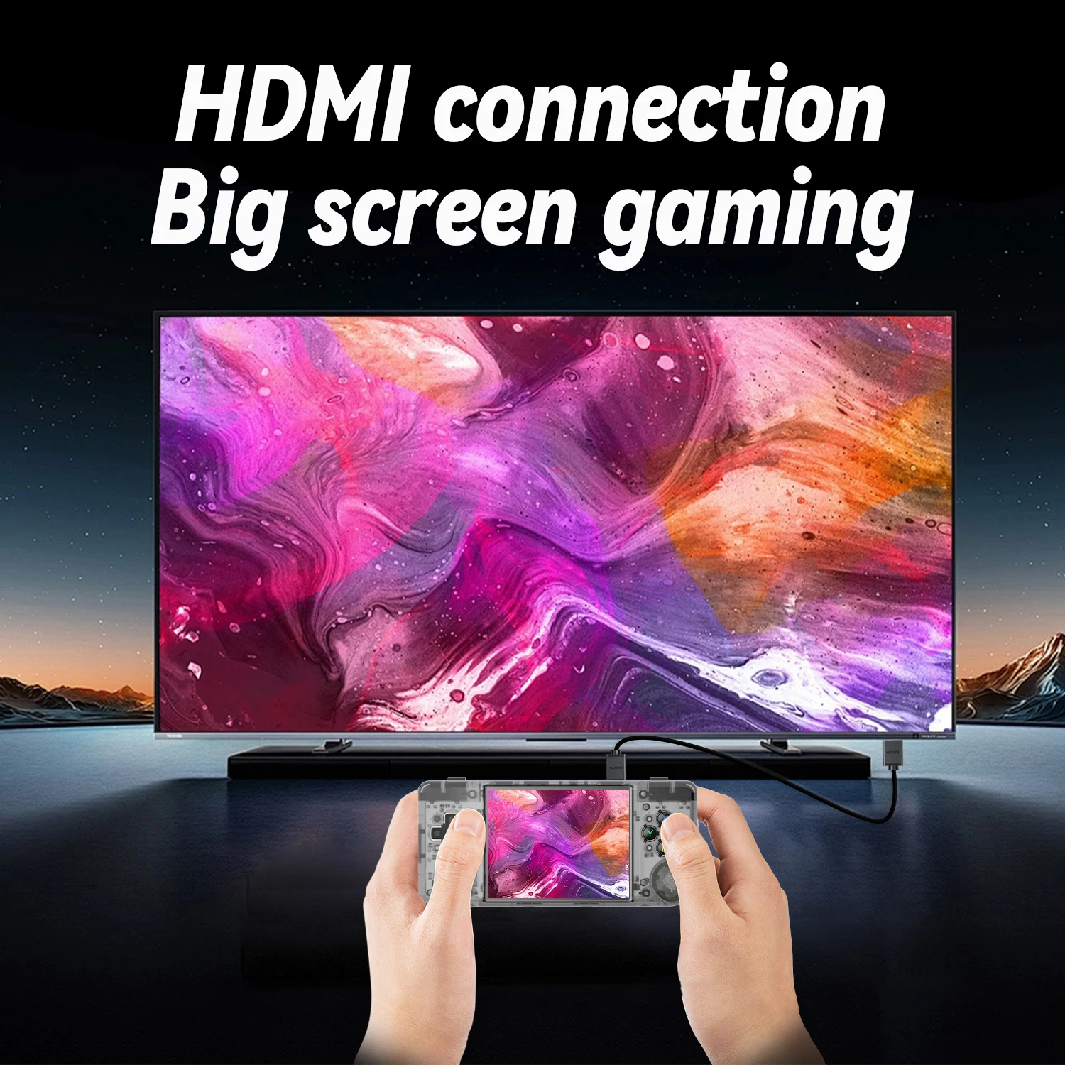 ANBERNIC RG28XX Handheld Game Console 2.83-inch 640*480 IPS Screen Linux System 3100mAh Support TV-HDMI-Output 64G 5000+ Games ANBERNIC RG28XX Handheld Game Console 2.83-inch 640*480 IPS Screen Linux System 3100mAh Support TV-HDMI-Output 64G 5000+ Games