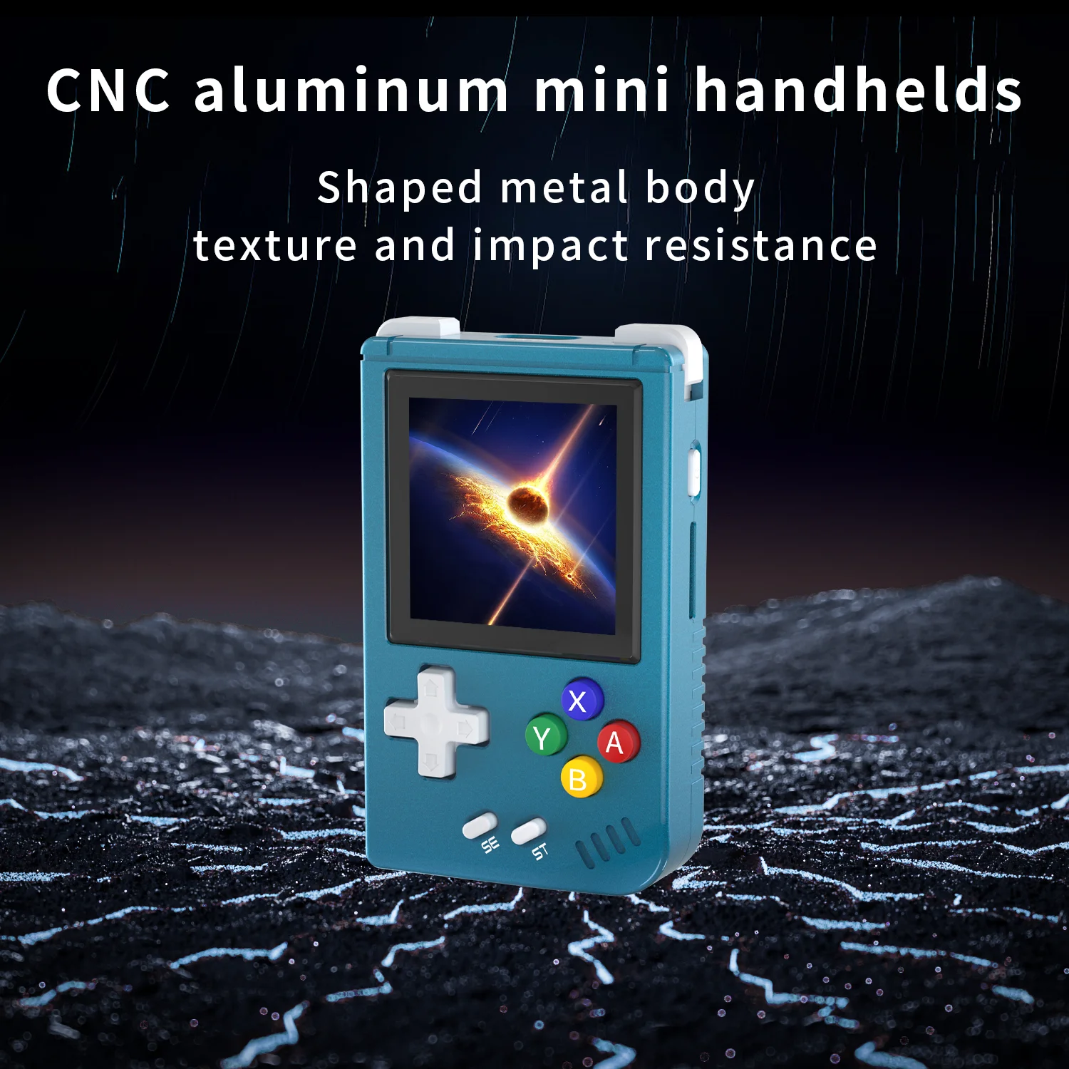 ANBERNIC RG Nano Retro Handheld Game Console Portable Game Console Mini Aluminum Alloy with 1.54 Inch IPS Screen 64G TF
