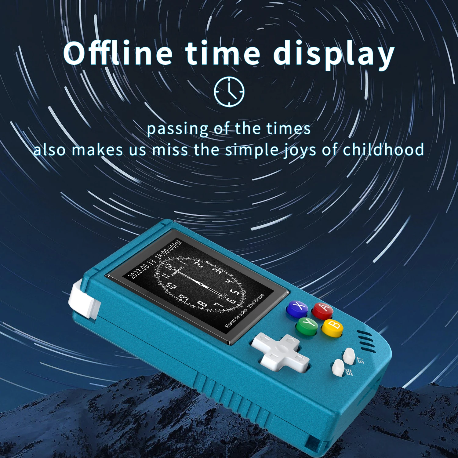 ANBERNIC RG Nano Retro Handheld Game Console Portable Game Console Mini Aluminum Alloy with 1.54 Inch IPS Screen 64G TF