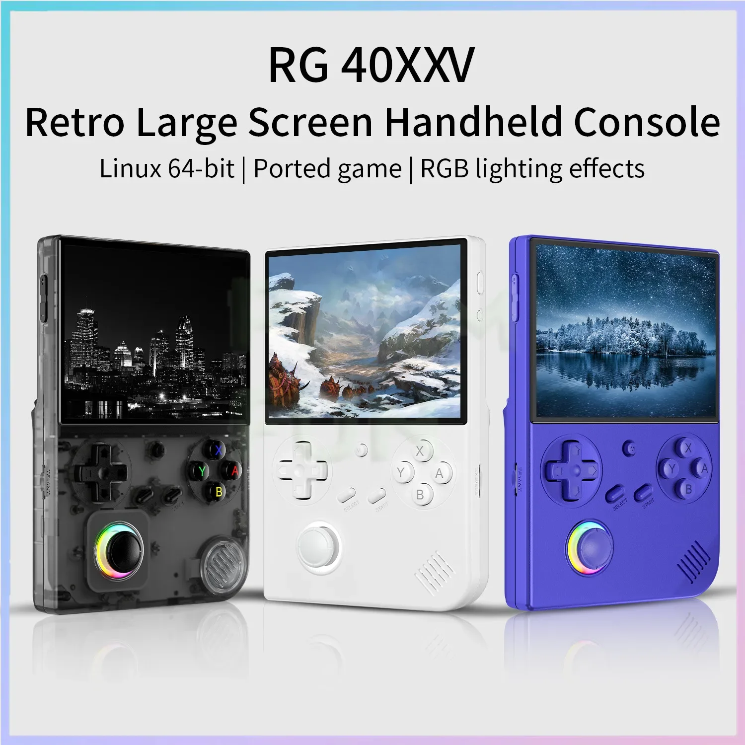 RG40XXV Retro Handheld Game Console 4.0 Inch 640*480 Screen Linux System 5G WiFi Bluetooth HDMI TV Output Video Game Player