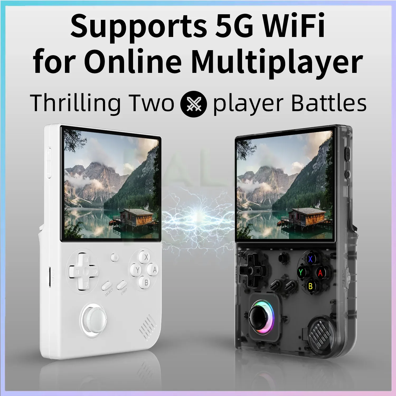 RG40XXV Retro Handheld Game Console 4.0 Inch 640*480 Screen Linux System 5G WiFi Bluetooth HDMI TV Output Video Game Player