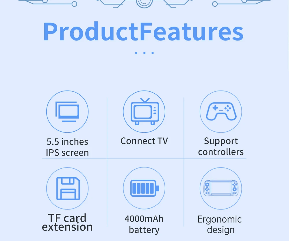 POWKIDDY X55 5.5 INCH 1280*720 IPS Screen RK3566 Handheld Game Console Open-Source Retro Console Children's gifts POWKIDDY X55 5.5 INCH 1280*720 IPS Screen RK3566 Handheld Game Console Open-Source Retro Console Children's gifts