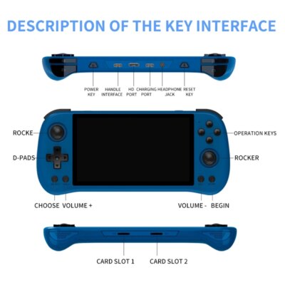 POWKIDDY X55 5.5 INCH 1280*720 IPS Screen RK3566 Handheld Game Console Open-Source Retro Console Children's gifts - Image 5