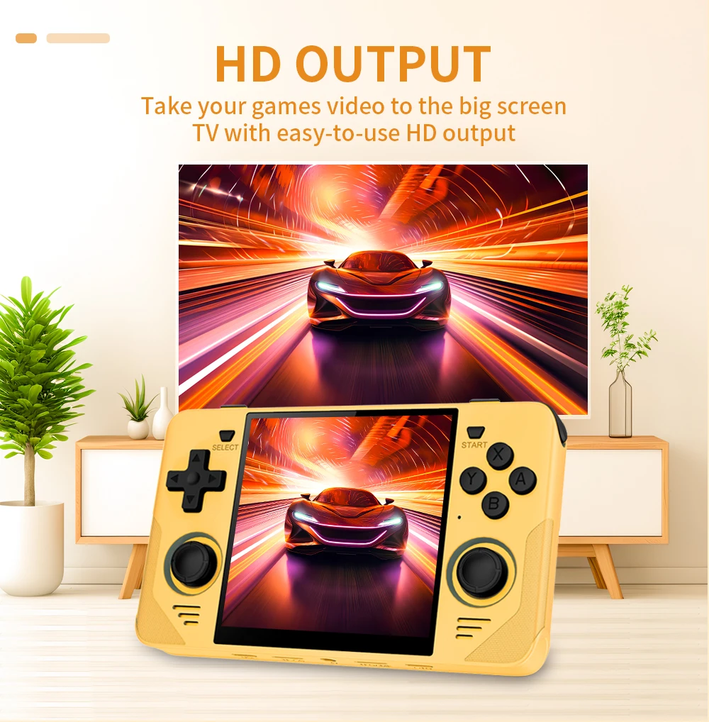 POWKIDDY RGB30 Yellow 720*720 4 Inch Ips Screen Built-in WIFI RK3566 Open-Source Retro Handheld Game Console Children's Gifts POWKIDDY RGB30 Yellow 720*720 4 Inch Ips Screen Built-in WIFI RK3566 Open-Source Retro Handheld Game Console Children's Gifts