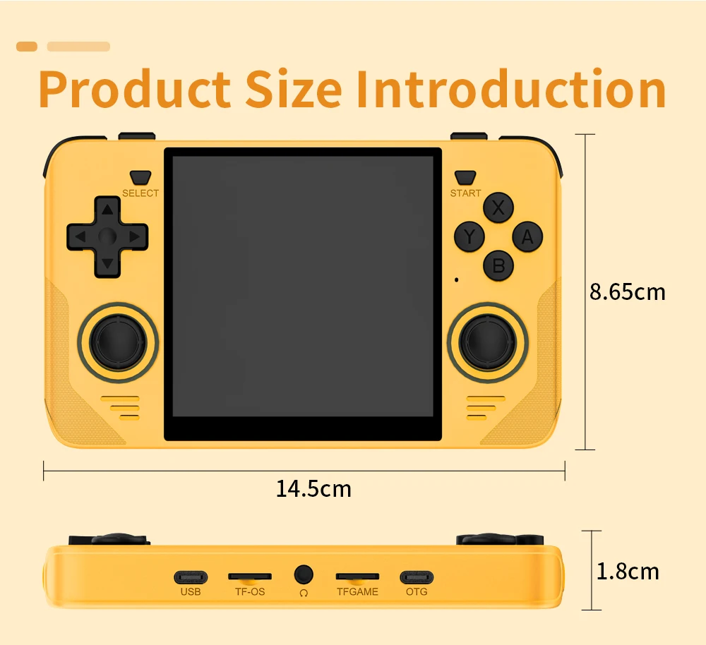 POWKIDDY RGB30 Yellow 720*720 4 Inch Ips Screen Built-in WIFI RK3566 Open-Source Retro Handheld Game Console Children's Gifts POWKIDDY RGB30 Yellow 720*720 4 Inch Ips Screen Built-in WIFI RK3566 Open-Source Retro Handheld Game Console Children's Gifts