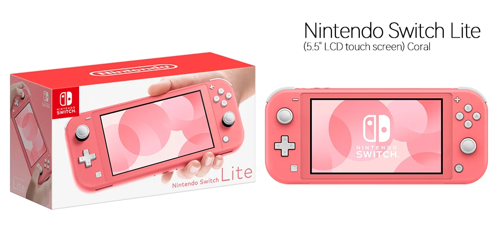 Nintendo Switch Lite Nintendo Switch Handheld Game Console 32G Internal Storage 5.5 inch LCD Touch Screen Bluetooth 4.1 Coral Nintendo Switch Lite Nintendo Switch Handheld Game Console 32G Internal Storage 5.5 inch LCD Touch Screen Bluetooth 4.1 Coral