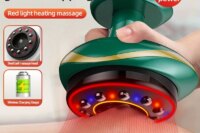 Electric Massage Meridian Brush Universal Body Dredging Cupping Scraping Instrument  Abdominal And Back Massager For Home