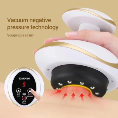 Electric Massage Meridian Brush Universal Body Dredging Cupping Scraping Instrument  Abdominal And Back Massager For Home - Image 6