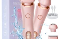 Electric Razors for Women 2 In 1 Bikini Trimmer Face Shavers Hair Removal for Underarms Legs Ladies Body Trimmer IPX7 Waterproof
