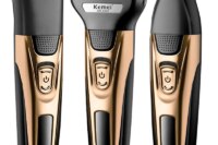 Kemei 3in1 Grooming Kit Electric Shaver For Men Beard Hair Trimmer Body Nose Ear Shaving Machine Face Razor Rechargeable