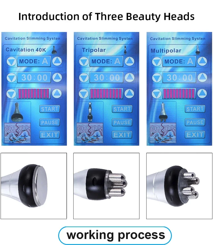 3 In 1 Beauty Body Slimming Massager Cavitation Machine Multi-Functional Device Face Body Tightening Lifting Spa Skincare Tool 3 In 1 Beauty Body Slimming Massager Cavitation Machine Multi-Functional Device Face Body Tightening Lifting Spa Skincare Tool