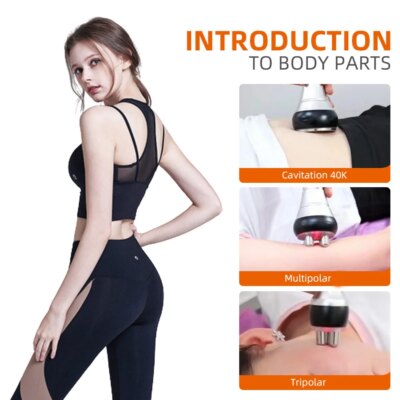 3 In 1 Beauty Body Slimming Massager Cavitation Machine Multi-Functional Device Face Body Tightening Lifting Spa Skincare Tool - Image 5