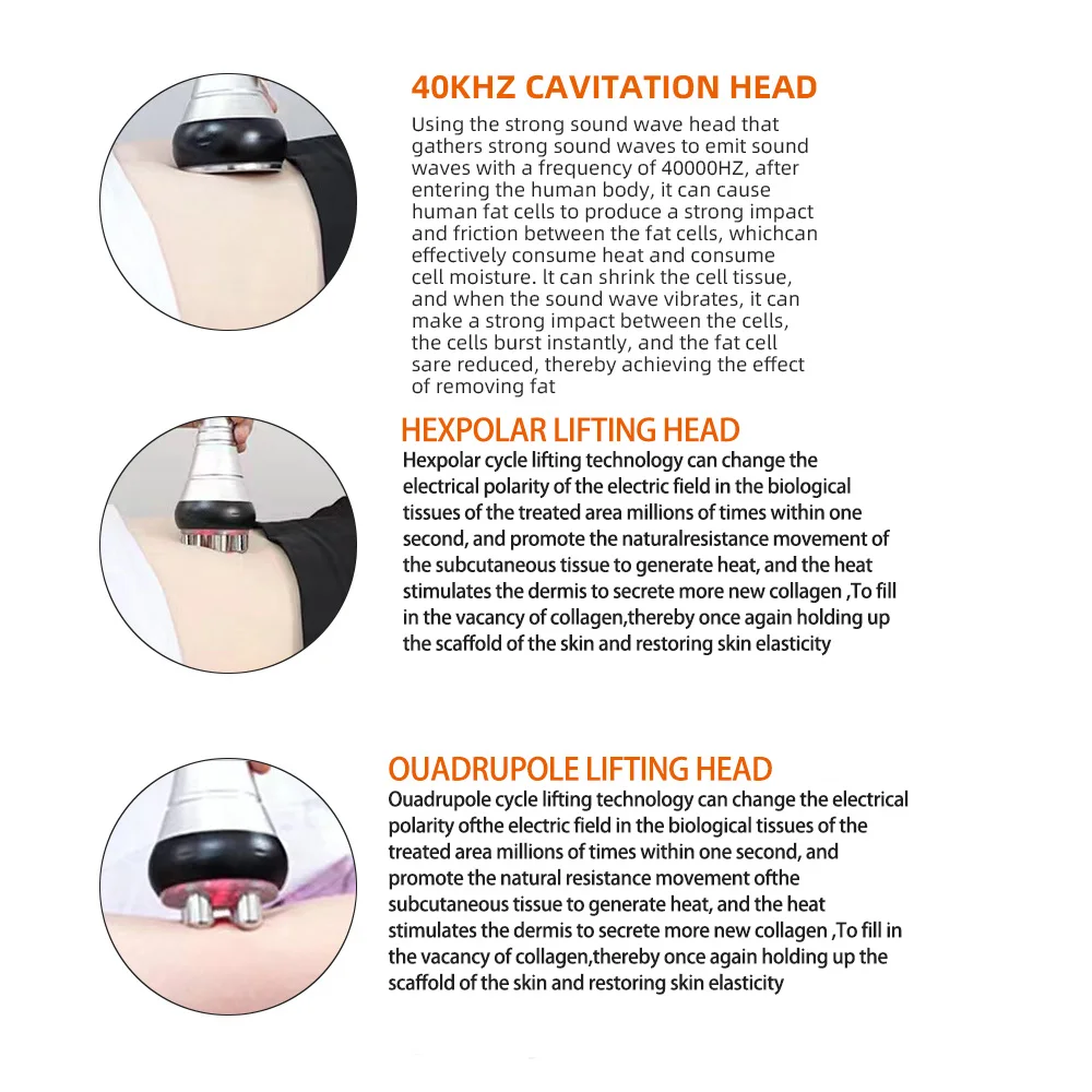 6 In 1 40K Ultrasonic Cavitation Machine Weight Loss Skin Lift Tightening Vacuum Lipo KIM8 Body Slimming Machine Body Shaping 6 In 1 40K Ultrasonic Cavitation Machine Weight Loss Skin Lift Tightening Vacuum Lipo KIM8 Body Slimming Machine Body Shaping