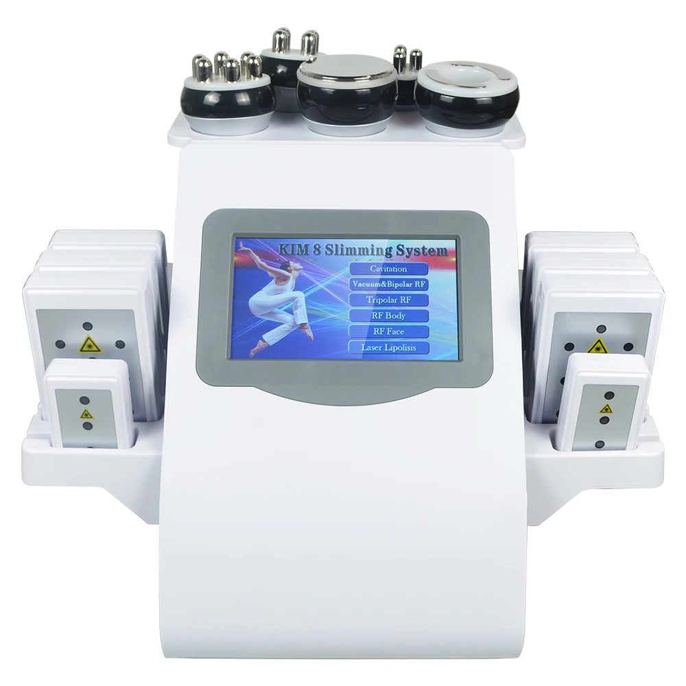6 In 1 40K Ultrasonic Cavitation Machine Weight Loss Skin Lift Tightening Vacuum Lipo KIM8 Body Slimming Machine Body Shaping 6 In 1 40K Ultrasonic Cavitation Machine Weight Loss Skin Lift Tightening Vacuum Lipo KIM8 Body Slimming Machine Body Shaping