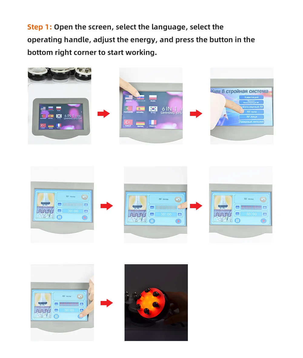 6 In 1 40K Ultrasonic Cavitation Machine Weight Loss Skin Lift Tightening Vacuum Lipo KIM8 Body Slimming Machine Body Shaping 6 In 1 40K Ultrasonic Cavitation Machine Weight Loss Skin Lift Tightening Vacuum Lipo KIM8 Body Slimming Machine Body Shaping