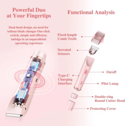 Electric Razor Woman Shaver Painless Women Mustache Epilator Leg Bikini Body Hair Trimmer for Women Facial Epilator Hair Remover - Image 4