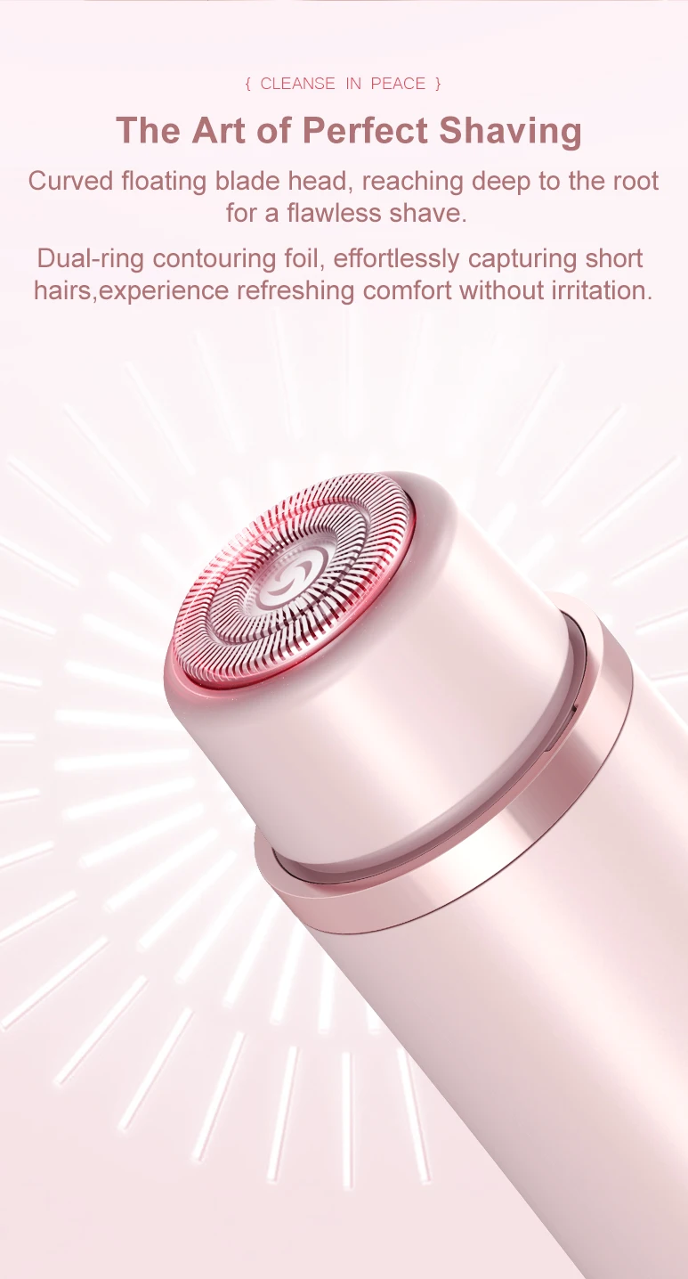 Electric Razor Woman Shaver Painless Women Mustache Epilator Leg Bikini Body Hair Trimmer for Women Facial Epilator Hair Remover