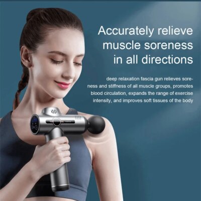 99 Level Massage Gun Fascia Deep Muscle Relax Body Neck Massager Electric Fitness Equipment Noise Reduction Male Female - Image 2