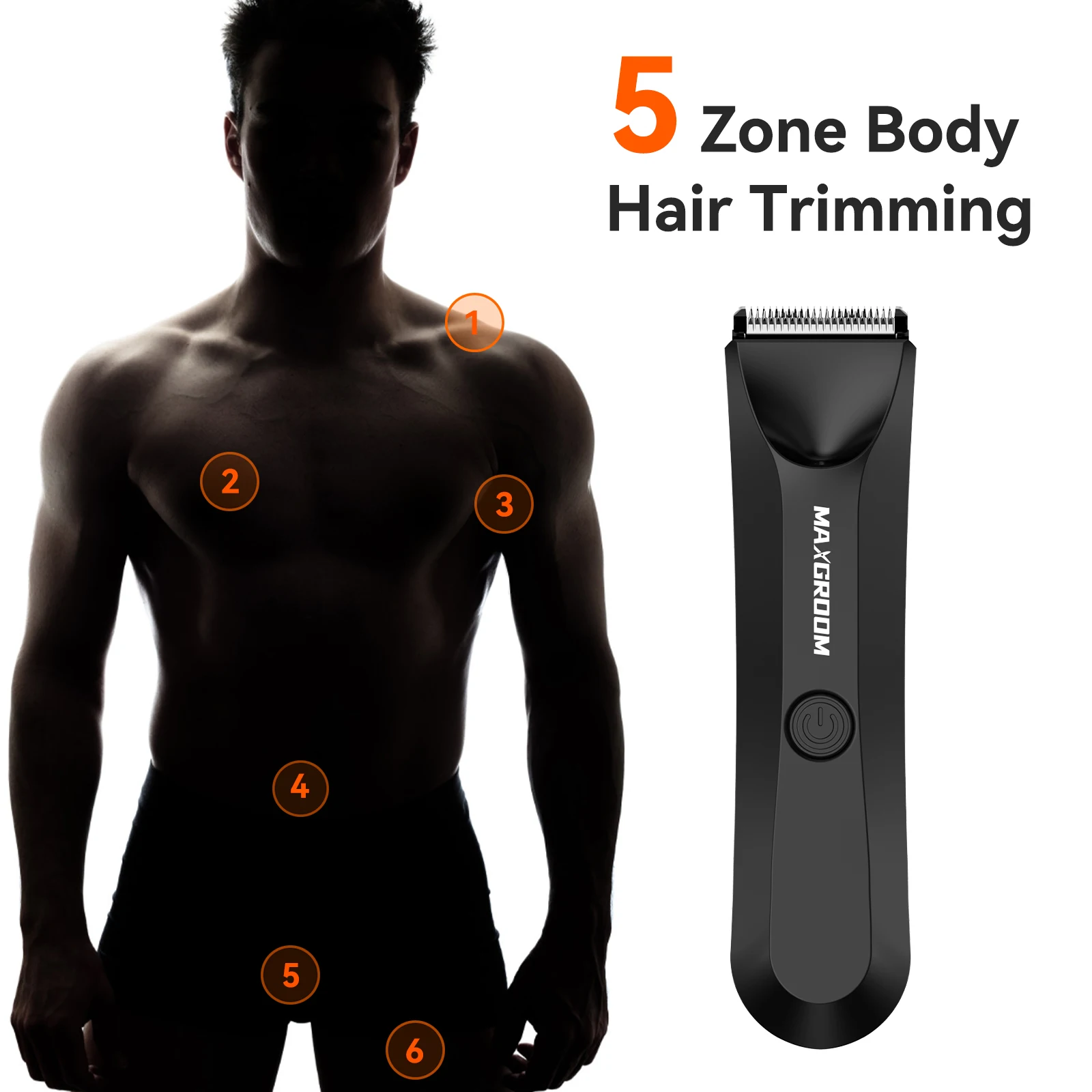 MAXGROOM Body Hair Trimmer Shaver for Men Ball Trimmer for Groin Pubic Replaceable Ceramic Blade Electric Razor Waterproof MAXGROOM Body Hair Trimmer Shaver for Men Ball Trimmer for Groin Pubic Replaceable Ceramic Blade Electric Razor Waterproof