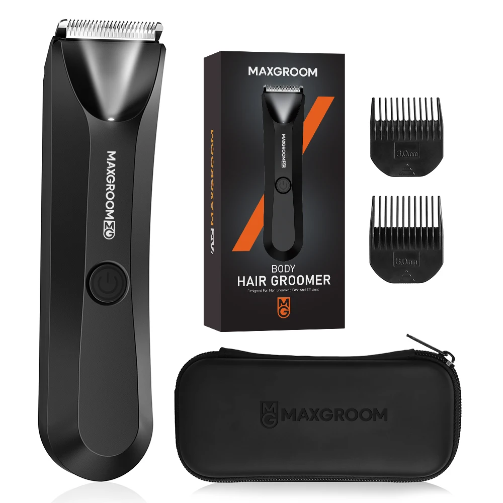 MAXGROOM Body Hair Trimmer Shaver for Men Ball Trimmer for Groin Pubic Replaceable Ceramic Blade Electric Razor Waterproof MAXGROOM Body Hair Trimmer Shaver for Men Ball Trimmer for Groin Pubic Replaceable Ceramic Blade Electric Razor Waterproof