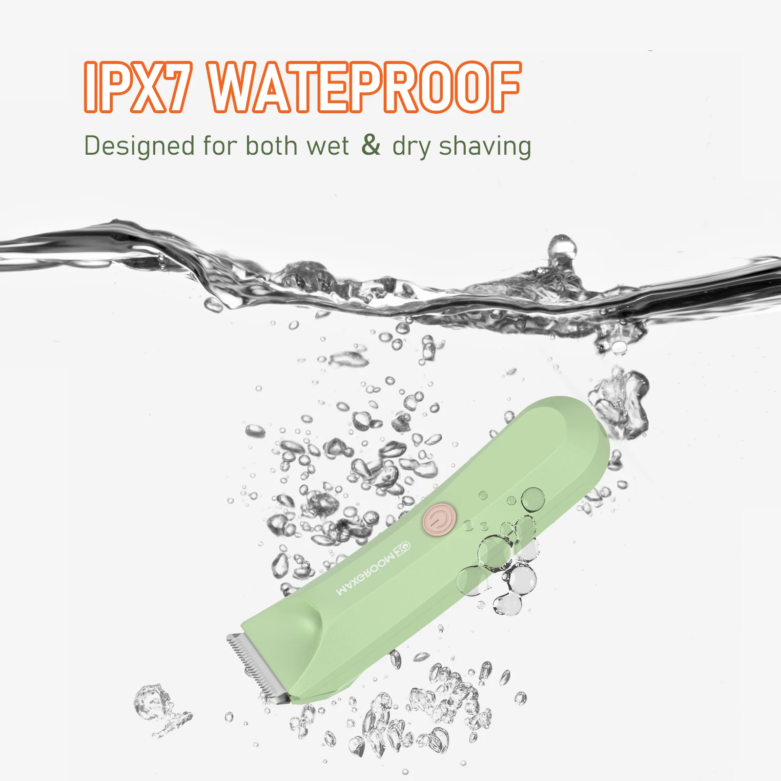 MAXGROOM Body Hair Trimmer Shaver for Men Ball Trimmer for Groin Pubic Replaceable Ceramic Blade Electric Razor Waterproof MAXGROOM Body Hair Trimmer Shaver for Men Ball Trimmer for Groin Pubic Replaceable Ceramic Blade Electric Razor Waterproof