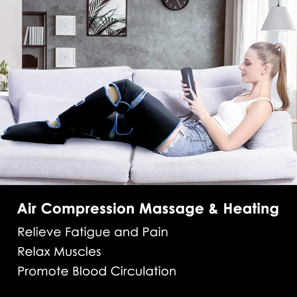 Foot air pressure leg massager promotes blood circulation, body massager, muscle relaxation, lymphatic drainage device 360° Foot air pressure leg massager promotes blood circulation, body massager, muscle relaxation, lymphatic drainage device 360°