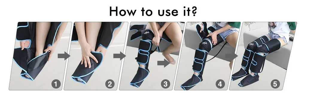 Foot air pressure leg massager promotes blood circulation, body massager, muscle relaxation, lymphatic drainage device 360° Foot air pressure leg massager promotes blood circulation, body massager, muscle relaxation, lymphatic drainage device 360°