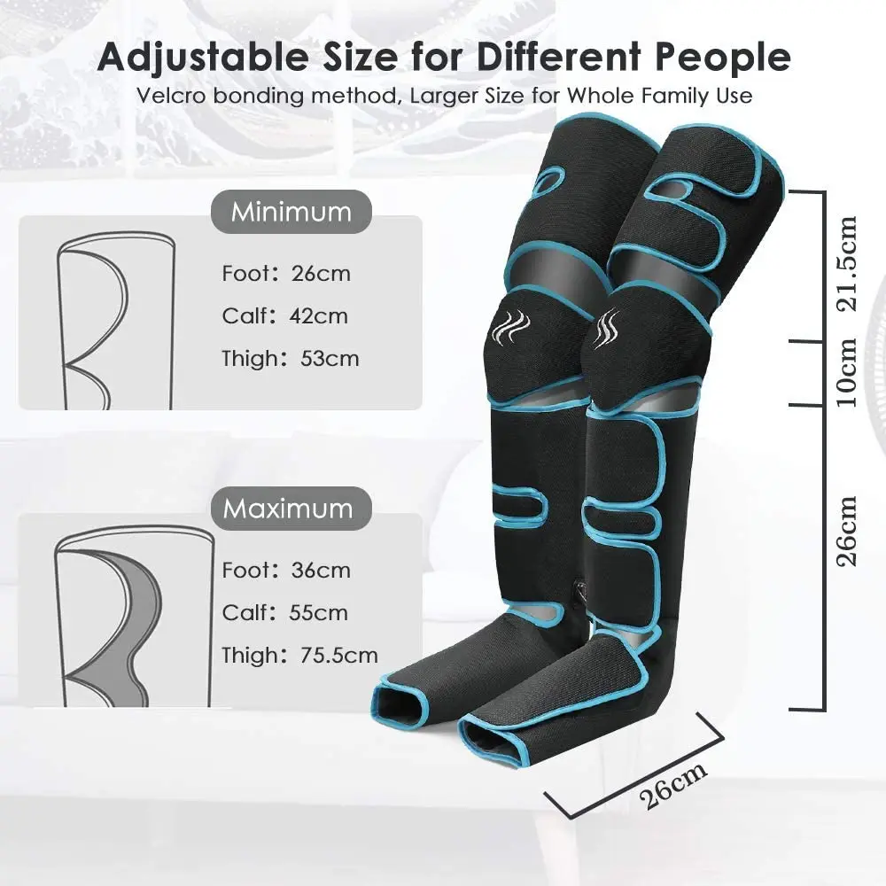 Foot air pressure leg massager promotes blood circulation, body massager, muscle relaxation, lymphatic drainage device 360° Foot air pressure leg massager promotes blood circulation, body massager, muscle relaxation, lymphatic drainage device 360°