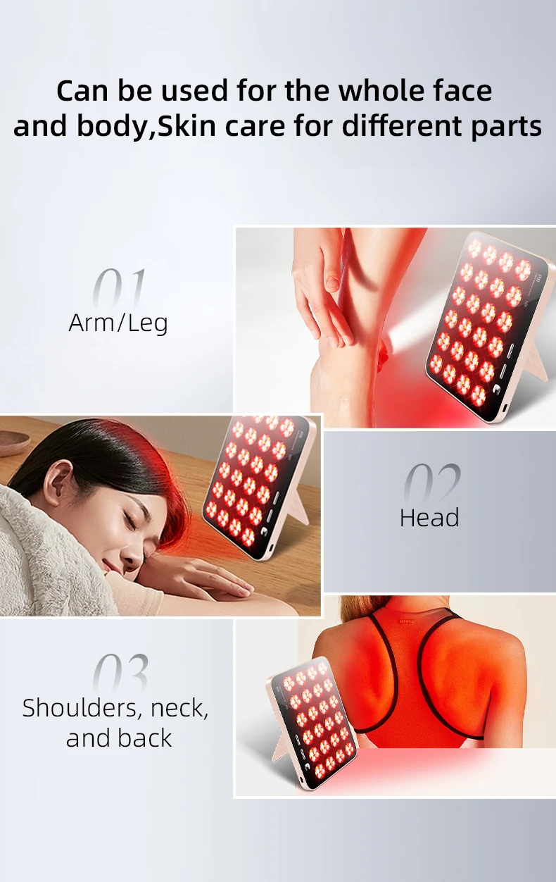 Portable Body Light Beauty Device for Women with 8 Modes Skin Care Home Use And Business Trips