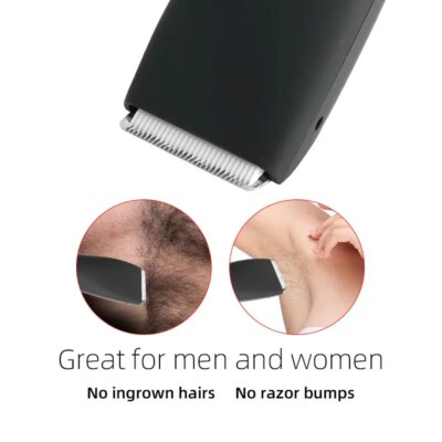 Men's Electric Groin Hair Trimmer Pubic Hair Trimmer Body Grooming Clipper for Men Bikini Epilator Rechargeable Shaver Razor - Image 6